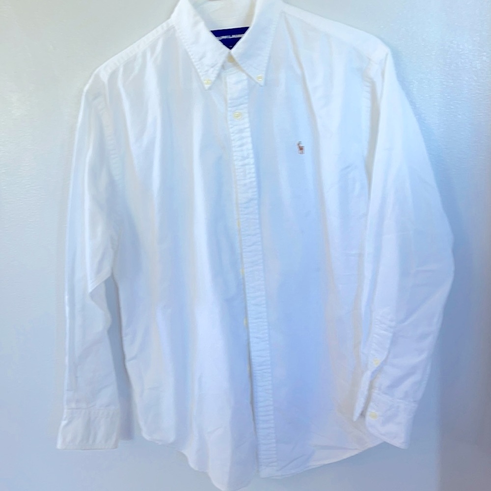 Women’s Ralph Lauren White Button Down Long Sleeve
